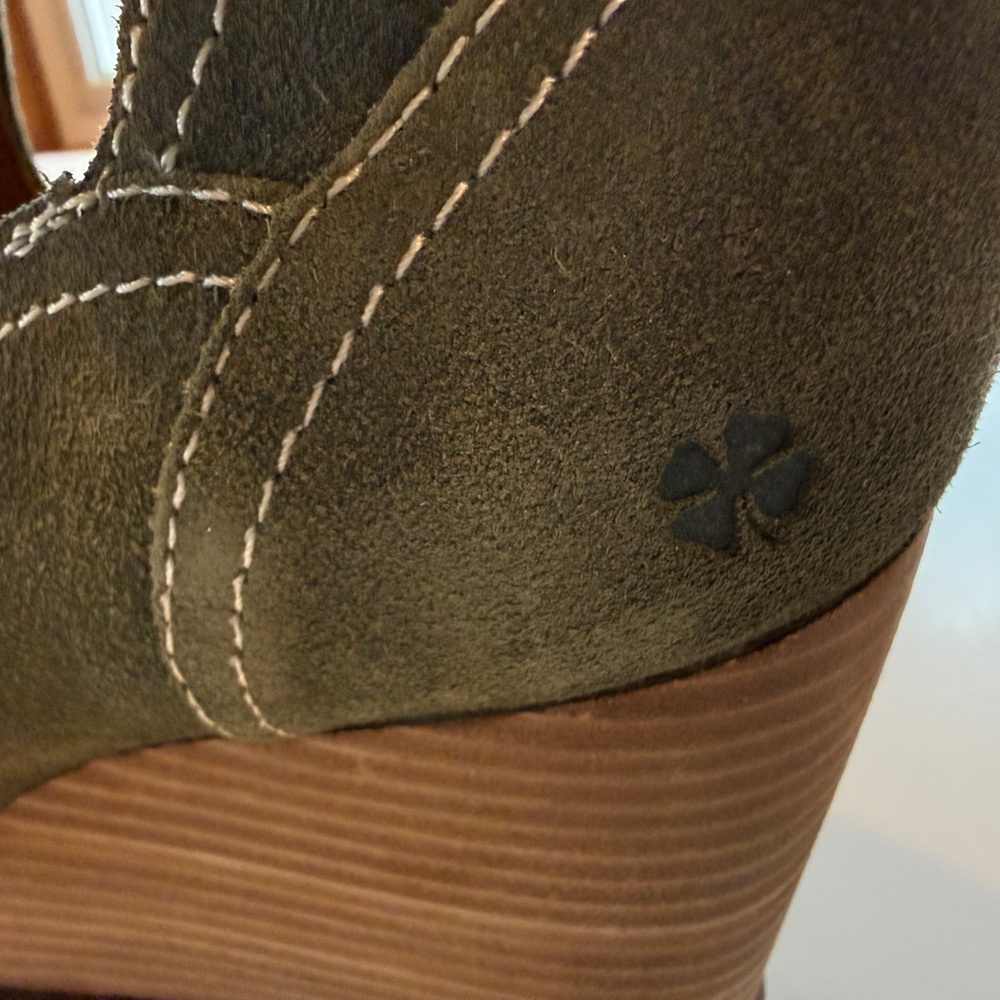 Lucky Brand Lukili Women's Sandals Wedge Ankle Strap Moss Green Size US 12M - Picture 10 of 11